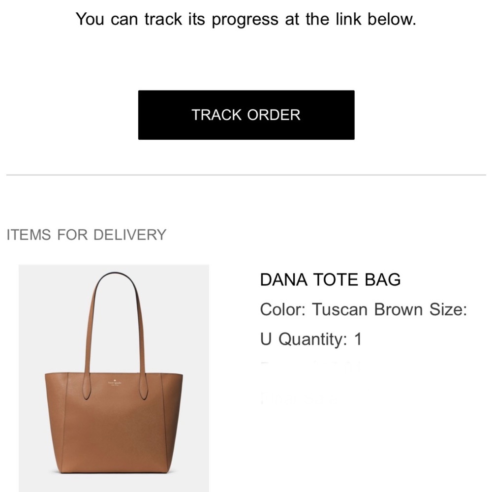 kate spade Dana Tote Bag in Tuscan Brown